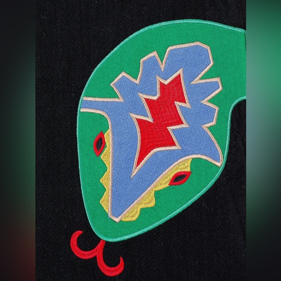 Linen Snake Wide Leg Trousers - Picture 4 of 6